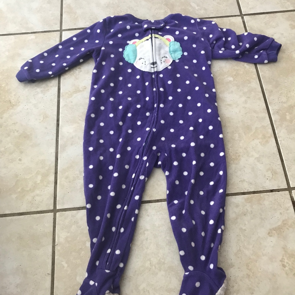 Purple carter's onesie